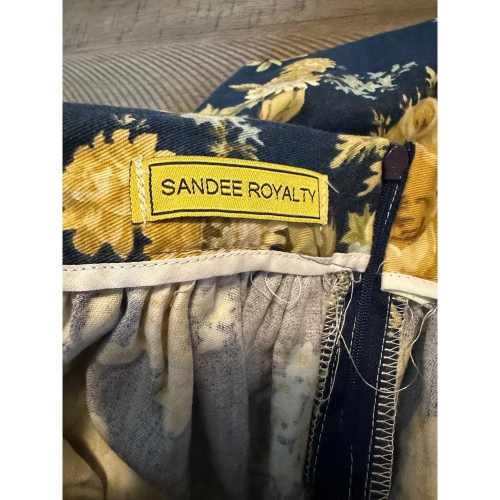 NWT Sandee Royalty Dark Floral Midi Skirt‎ | Cottagecore Whimsigoth Aesthetic